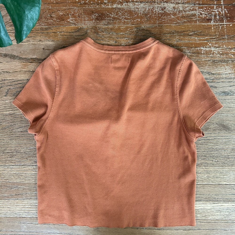 TopShop Button-Up Baby Tee - Picture 3 of 3